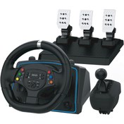 Resim CRK TECH Ps4 Ps3 Pc Xbox One/s/x Ns Uyumlu 1080• Oyuncu Direksiyon Seti Manuel Vites Çift Motorlu 3 Pedallı 