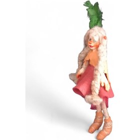 Resim Elf Bebek Yeşil Tüylü Turuncu 