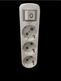 Resim Depa Üçlü Topraklı Fiş Priz Anahtarlı I Tipi Üçlü Priz 