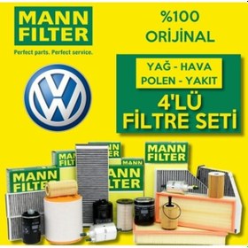 Resim Vw Polo 1.6 Mann-Filter Filtre Bakım Seti 1996-1999 