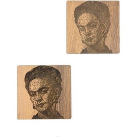 Resim Bardak Altlığı Model -38 Kahverengi 