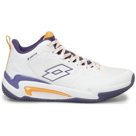 Resim Lotto Jax 4fx Beyaz Erkek Basketbol Ayakkabısı 000000000101503025 Beyaz - Mor 