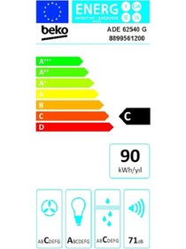 Resim Beko ADE 62540 G Duvar Tipi 60 CM Davlumbaz 