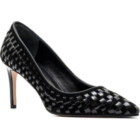 Resim Sofia Baldi Bewıl Siyah Hakiki Deri Kadın Stiletto & Abiye 