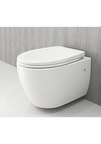 Resim İsvea Sentimenti Kanalsız Asma Klozet + Yavaş Kapak 