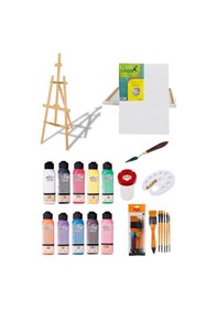 Resim Artdeco 140 Ml Akrilik Boya - 50x70 Tuval - Şövale Seti - 