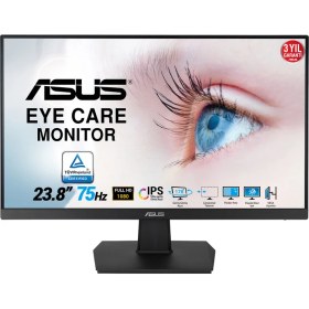 Resim Asus 23.8" VA24EHE 1920x1080 HDMI 75Hz Siyah Monitör 