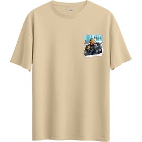 Resim L.Hamilton - Oversize T-Shirt - S / Krem 