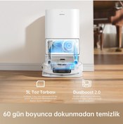 Resim Dreame Ultra Robot Süpürge Çöp Boşaltma İstasyonlu 5300 Pa 