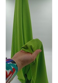 Resim Fıstık Yeşili Keten Ayrobin Kumaş 