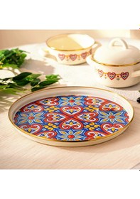 Resim Emsan Solemar Emaye Tepsi 31 Cm Eskitme Kahverengi 