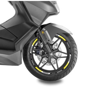 Resim Forza Deeb Sport Reflektif Jant Şeridi Sarı Beyaz Gri 