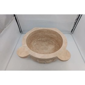 Resim Mermery Traverten Mermer Kavun Dilimli Kurna Doğal Taş Naturelston 