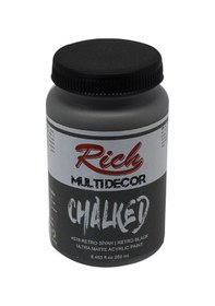 Resim Rich Multi Decor Chalked Akrilik Boya Retro Siyah 250 Cc - 4578 