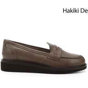 Resim Gönderi R Vizon Antik Dolgu Taban Hakiki Deri Loafer Ayakkabı Vizon 