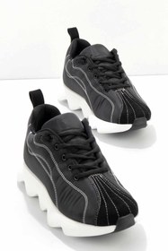Resim Bambi Siyah Parasüt Kadın Sneaker K01238013167 