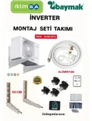 Resim dogant özdoğanlar avm İklimsa Gree Fujitsu Baymak İnverter 12000 Btu Klima Montaj Seti Kit Alamünyum Boru Ayak 