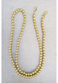 Resim Gold Boncuklu Dekoratif Çanta Askısı 105Cm Altın 