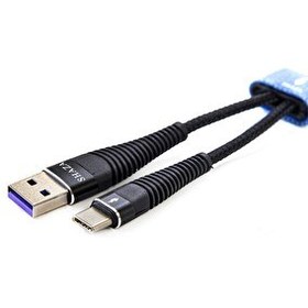Resim Shaza USB Type-C PD 5A 100 W 1 Metre Örgülü Hızlı Şarj ve Data Kablosu 