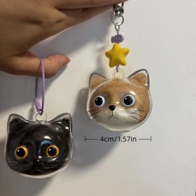 Resim 1/2 adet Kedi Saç Anı Kaplılığı, Sevimli Kedi Şeklinde Kapalı Pet Saç Depolama Kaplılığı, Kedi Severleri ve Kederli Pet Sahipleri için DIY Anma Kolye Hediyesi, Basit Şeffaf Malzeme Gösterimi, Pet Sahipleri için Gerekli, Aynı Koku Kedi Saç Süsü ile Anı, Duygusal Alıcı Özel 
