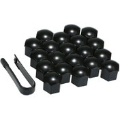 Resim Dianziye 19mm Universal Abs Lastik Somun Kapakları - Tüm 19mm Standart Somunlar İçin Uygulanır, Korozyondan Korur, Renk Seçenekleriyle Araç Görünümünü Güzelleştirir 20 Adet + Çıkarma Aracı 