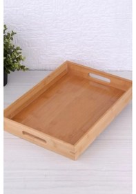 Resim 40 30 Bambu Tepsi Tps4030 Ahşap - Kırmızı 