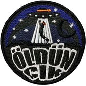 Resim Ex Patch Öldün Çık Airsoft Patch Peç Arma 10 Cm 