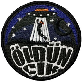 Resim Ex Patch Öldün Çık Airsoft Patch Peç Arma 10 Cm 