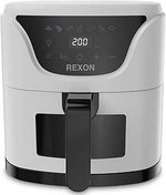 Resim Rexon Smart Air Fryer, 4.5 Litre Kapasiteli, Yağsız Pişirme Teknolojisi, Beyaz 