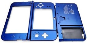 Resim Valley Of The Sun Koyu Mavi New3DSXL Ekstra Konut Durumda B/C/D Yüz Kabukları Seti Değiştirme, Yeni 3DS New3DS XL LL 3DSXL Oyun Konsolu, DIY Orta Ekran Çerçevesi/Düğme Faceplate/Pil Kapağı Plakaları 3 ADET 