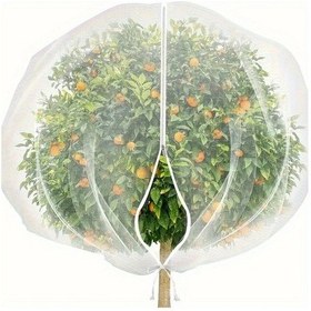 Resim Fochsia Fermuarlı Ve Kordonlu Küçük Ağaç Filesi 70x105cm Kuş Böcek Geyik Böcek Korumalı 