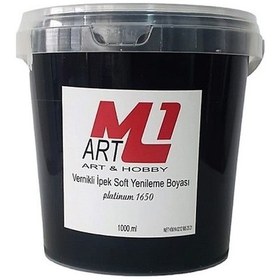 Resim M1 ART Vernikli İpek Soft Yenime Boyası 1000.ml-Mobilya,Fayas,Mer 