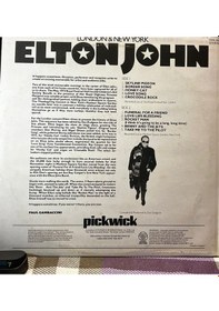 Resim Elton John London & New York Pickwick Shm 966 
