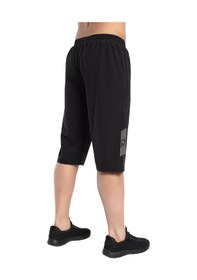 Resim Crozwise 8036-10 Lycra Armüllü Erkek Spor Kapri Siyah 