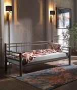 Resim Unimet Kappis Daybed Tek Kişilik Sedir Metal Karyola 90x200 Kahverengi 