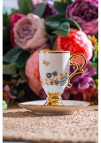 Resim Acar Kaı-07518 Parlin Siyah 6lı Kahve Fincan Takımı 