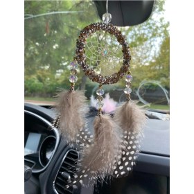 Resim Araç Balkon Aksesuar Araba Dikiz Aynası Dekorasyon Bebek Odası Duvar Süsü Gümüş ve Altın Taşlı 12 