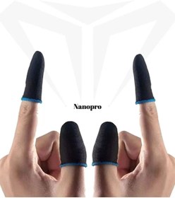 Resim Nanopro E-spor Parmak Eldivenleri Pubg Oyun Eldiveni Ter Geçirmez 2 Çift 4 Adet Adet Parmaklık 