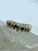 Resim Keila Jewels 14 Ayar Altın Taşlı Tasarım Yüzük yzk2137 
