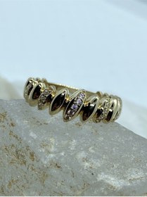 Resim Keila Jewels 14 Ayar Altın Taşlı Tasarım Yüzük yzk2137 