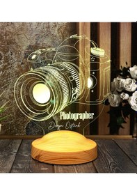 Resim Fotoğrafçı Hediyesi DSLR Fotoğraf Makinesi Kişiye Özel Gece Lambası 