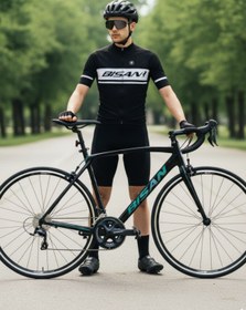 Resim Bisan RX-9500 105 Yol Bisikleti 52 Cm Alüminyum Kadro 700C Shimano 2x11 Vites - Parlak Siyah Mor Yeşil 