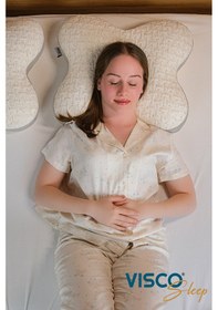 Resim Visco Yastık Papillon Ortopedik Yastık Ergonomik Visco 45x50x15cm 