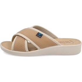 Resim Terlik Kadın Diğer 83 K24 Fe Fly Flot Cloth Slipper Beige Bej 
