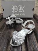 Resim Panda Shoes 26-37 Numara Taşlı Çocuk Topuklu Ayakkabı Abiye Ayakkabı 
