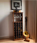 Resim Janisa Masif Ağaç Şaraplık, Içki Dolabı 