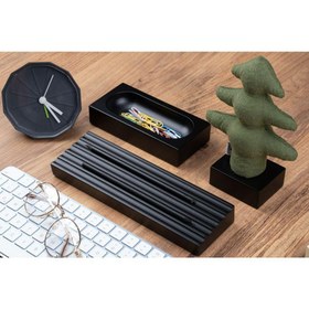 Resim Kayigo Woody Siyah Üçlü Ofis Seti -Yeşil Çam 