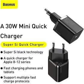 Resim Baseus Pd Şarj Cihazı 30w Usb Tip C Hızlı Şarj Cihazı Qc3.0 Usb C Hızlı Şarj 3.0 Telefon Şarjı Iphone 12 13 Por Max Macbook Uyumlu İçin 