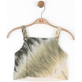 Resim Kız Çocuk Batik Crop Haki 
