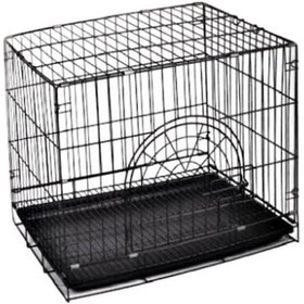 Resim D-4 Tek Kapılı Katlanabilir Köpek Kafesi 77.5 x 52 x 59 CM 